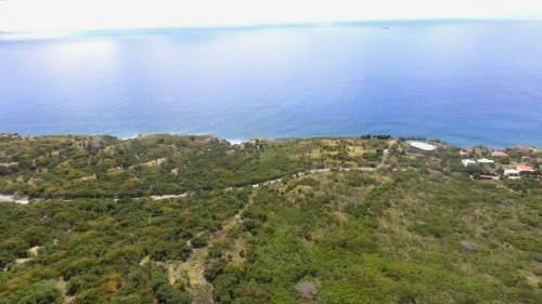 Quill of Statia land facing Caribbean Sea