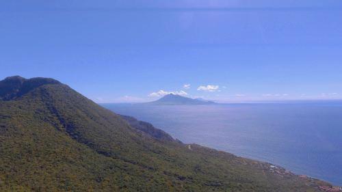 The Quill with view of St. Kitts